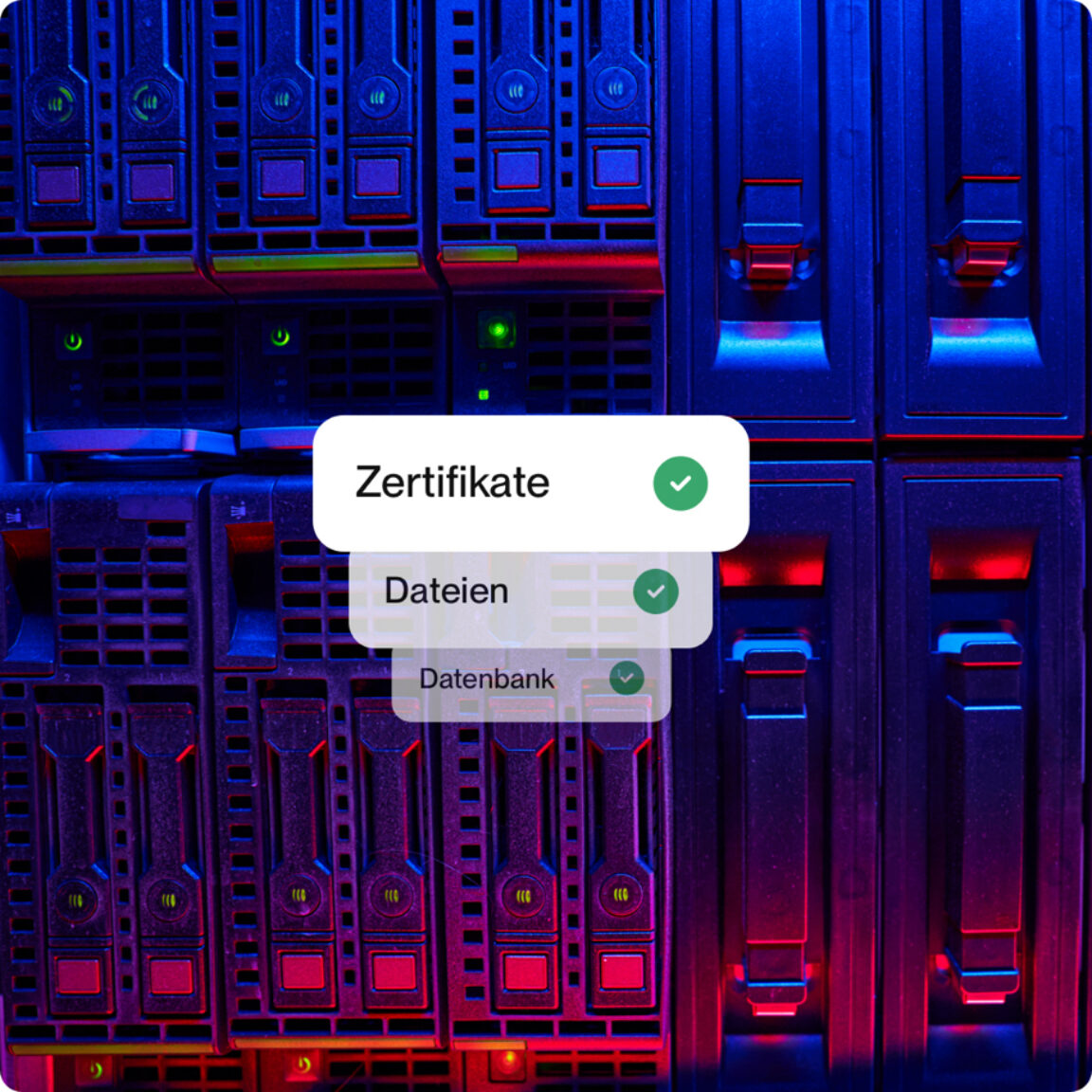 Umzug von Zertifikaten, Dateien und Datenbank auf einen neuen Server